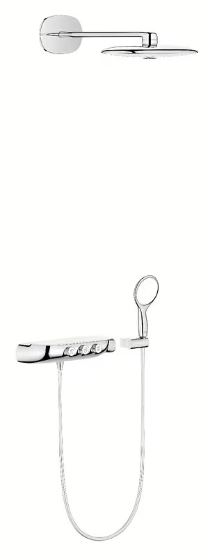 Podometni tušni sistem Grohe Smart Control v izvedbi chrome z nadglavno in ročno prho