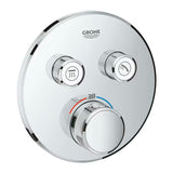 Kromirana podometna termostatska armatura za tuš Grohe Grohtherm smartcontrol z upravljanjem smartcontrol