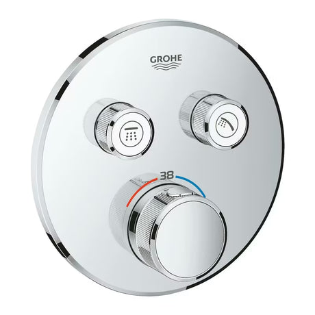 Kromirana podometna termostatska armatura za tuš Grohe Grohtherm smartcontrol z upravljanjem smartcontrol