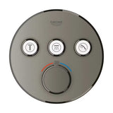 Podometna termostatska armatura za tuš Grohe Grohtherm smartcontrol v izvedbi brushed hard graphite