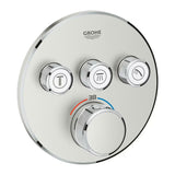 Grohe Grohtherm smartcontrol termostatska podometna armatura za tuš v izvedbi supersteel