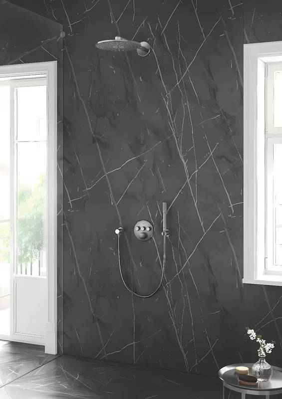 Grohe Grohtherm smartcontrol termostatska podometna armatura za tuš v izvedbi supersteel