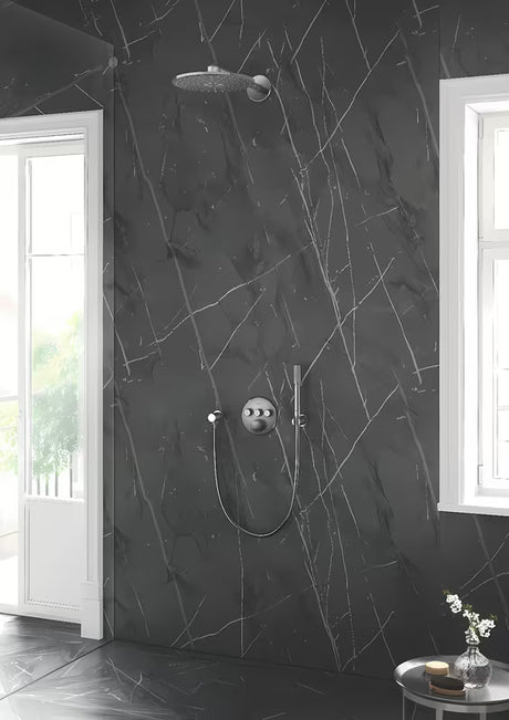 Grohe Grohtherm smartcontrol termostatska podometna armatura za tuš v izvedbi supersteel