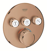 Podometna termostatska armatura za tuš Grohe Grohtherm smartcontrol v izvedbi krtačeno Warm Sunset