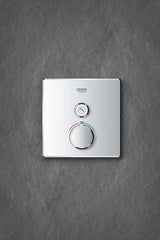 Kromirana podometna termostatska armatura za tuš Grohe Grohtherm smartcontrol s tipkovnim upravljanjem smartcontrol