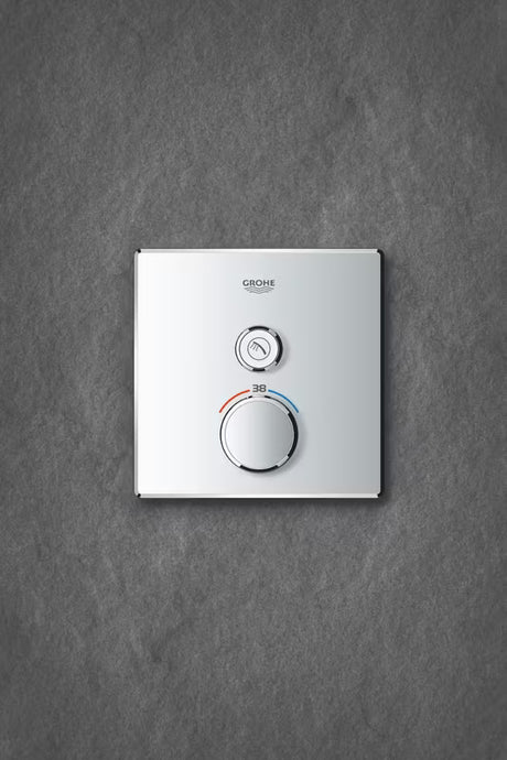 Kromirana podometna termostatska armatura za tuš Grohe Grohtherm smartcontrol s tipkovnim upravljanjem smartcontrol