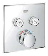 Kromirana podometna termostatska armatura za tuš Grohe Grohtherm smartcontrol s tipkovnim upravljanjem