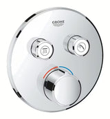 Podometna armatura za tuš Grohe Smart Control v kromirani izvedbi z upravljanjem smartcontrol