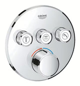 Podometna termostatska armatura za tuš Grohe Smart Control v krom izvedbi z upravljanjem smartcontrol