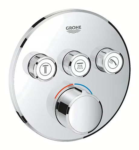 Podometna termostatska armatura za tuš Grohe Smart Control v krom izvedbi z upravljanjem smartcontrol