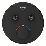 Podometna armatura za tuš Grohe smartcontrol u izvedbi phantom black s upravljanjem na tipku