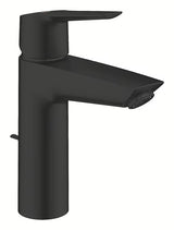 Grohe Start umivalniška enoročna armatura z odtokom v mat črni