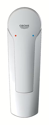 Kromirana enoročna armatura za umivalnik Grohe Start s click-clack-odtokom z varčnim perlatorjem Grohe EcoJoy