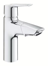 Kromirana armatura za umivalnik Grohe Start z ročnim upravljanjem in izvlečno prho.