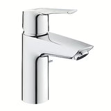 Kromirana umivalniška enoročna armatura Grohe Start z odtokom pro za enoodprtinsko montažo
