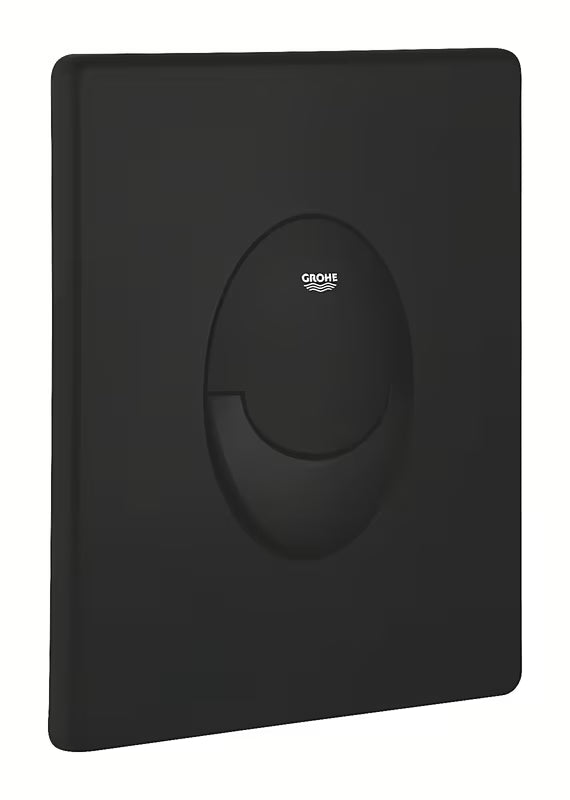 Aktivirna tipka Grohe Start v mat črni barvi phantom black pro 2-količinsko splakovanje in start/stop