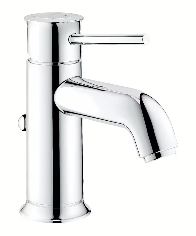 Kromirana enoročna armatura za umivalnik Grohe Start Classic z odtokom