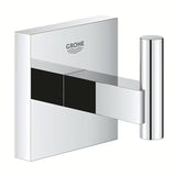 Kovinski kavelj Grohe Start Cube Accessories v krom izvedbi s skritim pritrjevanjem.