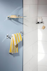 Kotna polica Grohe Start Cube Accessories v krom izvedbi