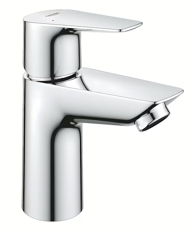 Kromirana enoročna armatura za umivalnik Grohe Start Edge z varčnim perlatorjem in push-open odtokom