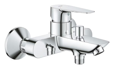 Kromirana stenska enoročna armatura za kad Grohe Start Edge s preklopnikom kad in prha