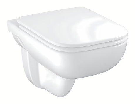 Grohe Start Edge Ceramic Bundle viseča WC školjka brez splakovalnega kroga s wc desko mehko Zapiranje Soft Close