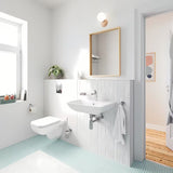 Grohe Start Edge Ceramic Bundle viseča WC školjka brez splakovalnega kroga s wc desko mehko Zapiranje Soft Close