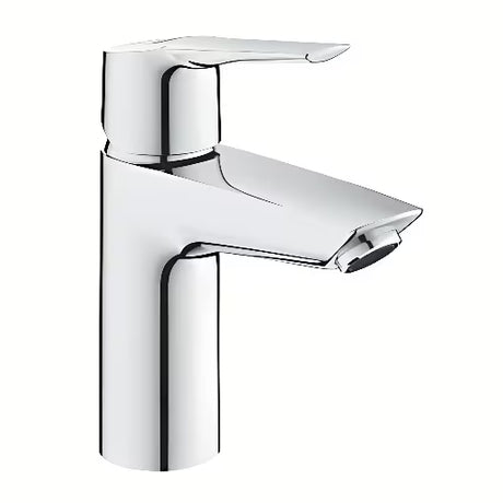 Kromirana enoročna armatura za umivalnik Grohe Start s click-clack-odtokom i štedljivim perlatorom Grohe EcoJoy
