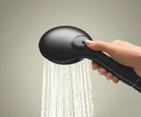 Ročna prha Grohe Tempesta 110 v mat črni izvedbi z dvema vrstama curka Rain in Jet