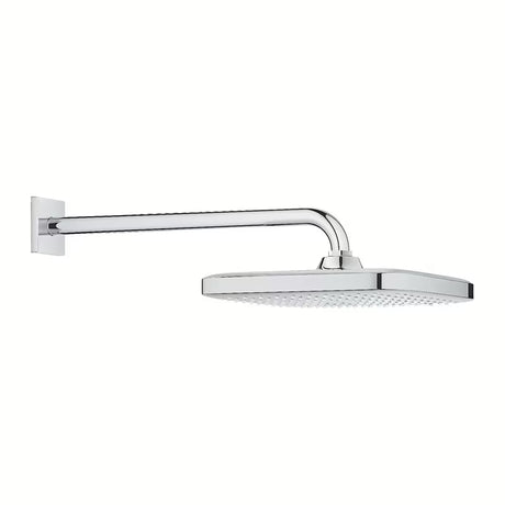 Kromirana nadglavna prha Grohe Tempesta 250 Cube s stenskim tuš ročajem in curkom Rain