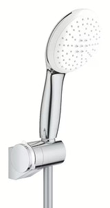 Kromirana kopalniška armatura tuš set Grohe Tempesta z ročno prho Tempesta 110, cevjo 1750 mm in stenskim nosilcem