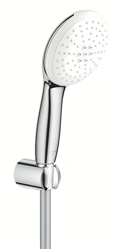 Grohe Tempesta kopalniški tuš set v krom izvedbi z ročno prho, nosilcem in cevjo 1500 mm