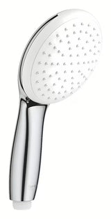 Kromirana ročna prha Grohe Tempesta z enim curkom Rain in tehnologijo SpeedClean