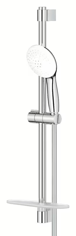 Kromirani tuš set Grohe Tempesta z ročno prho, pršno letvijo, cevjo in polico EasyReach