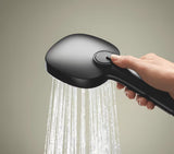 Ročna prha Grohe Tempesta Cube 110 v mat črni barvi z dvema vrstama curka Rain in Jet