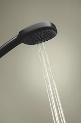 Ročna prha Grohe Tempesta Cube 110 v mat črni barvi z dvema vrstama curka Rain in Jet