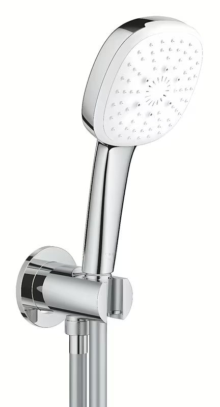 Grohe Tempesta Cube priključek za tuš cev v kromu z s tuš setom in ročno prho Tempesta Cube 110