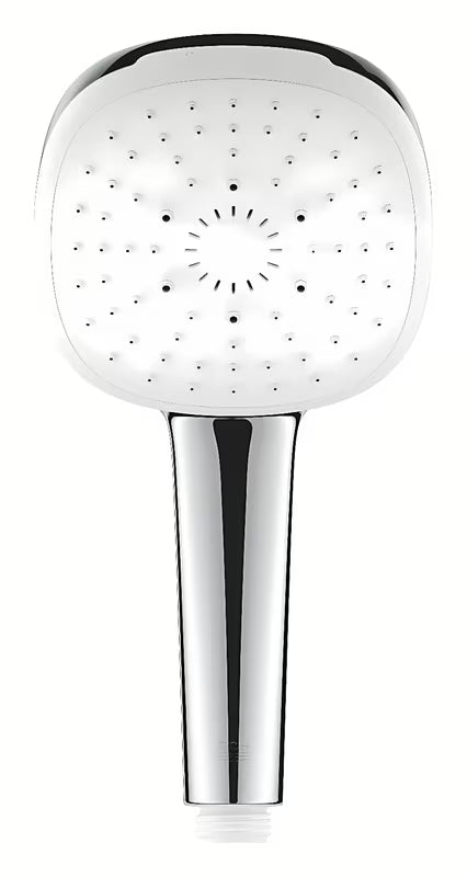 Kromirani ručni tuš Grohe Tempesta Cube s tri mlaza Rain, Jet i Massage.