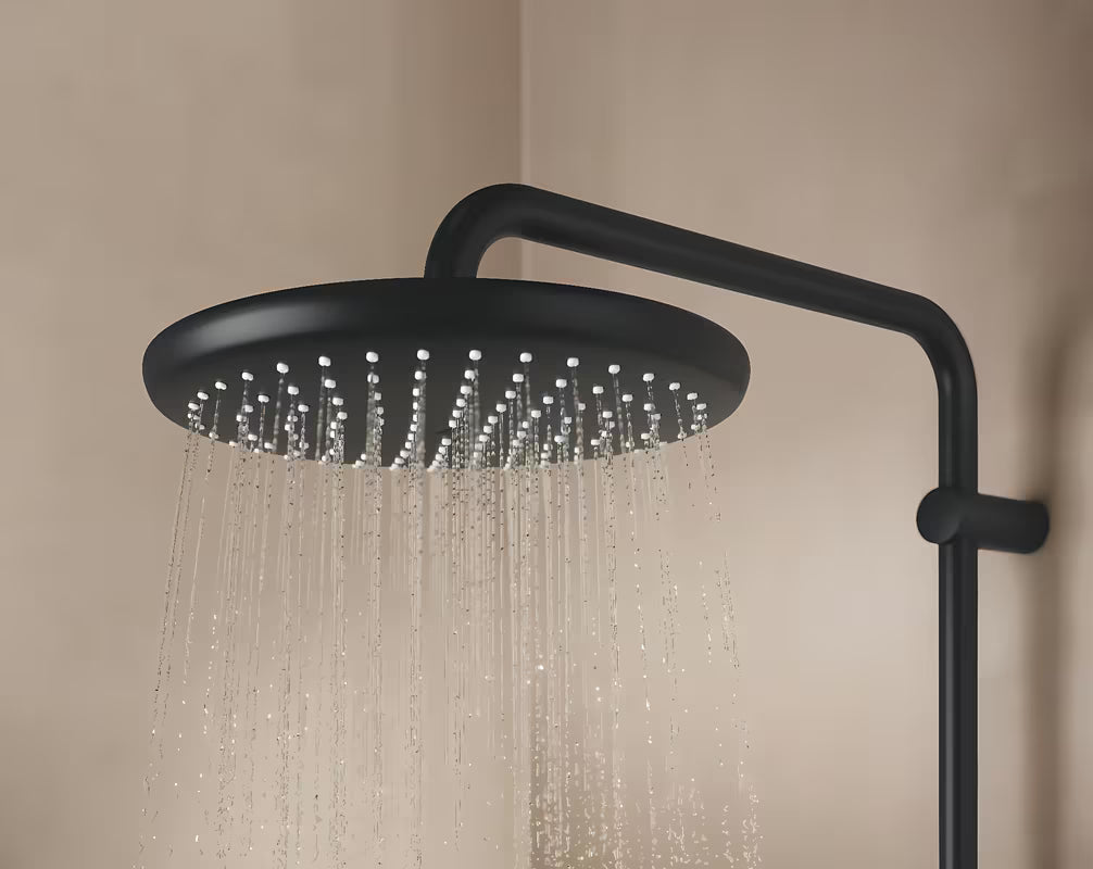 Grohe Tempesta System tušni sistem s termostatsko armaturo v mat črni barvi