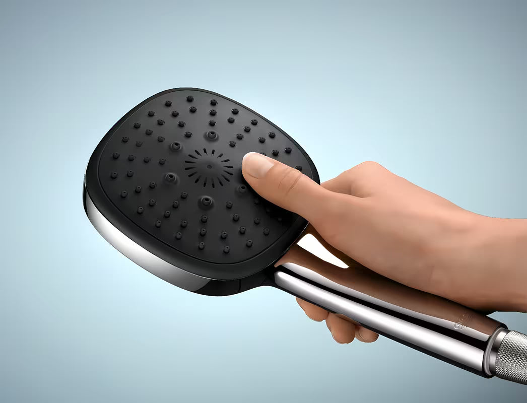 Ročni tuš ročka Grohe Vitalio Comfort v krom izvedbi z dvema vrstama curka Rain in Jet