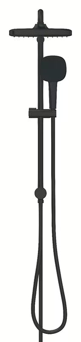 Mat crni tušni sistem Grohe Vitalio Comfort s nadglavnim tušem 250x250 mm i ručnim tušem