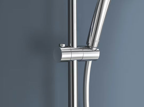 Tušni sistem Grohe Vitalio Joy XXL 310 s termostatom v krom izvedbi z nadglavno in ročno prho