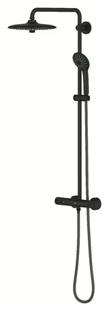 Grohe Vitalio Joy System tušni sistem s termostatsko armaturo v barvi phantom black
