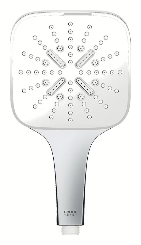 Kromirana ročna prha Grohe Vitalio 130 SmartActive Cube s tremi curki in upravljanjem SmartTip