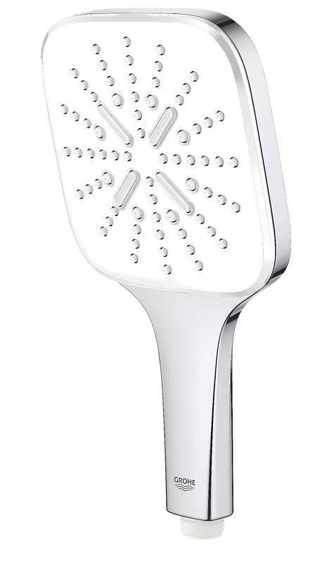 Kromirana ročna prha Grohe Vitalio 130 SmartActive Cube s tremi curki in upravljanjem SmartTip