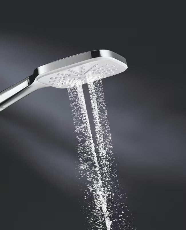 Kromirana ročna prha Grohe Vitalio 130 SmartActive Cube s tremi curki in upravljanjem SmartTip