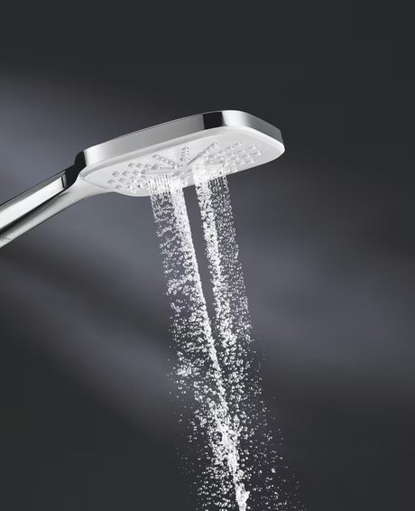 Kromirana ročna prha Grohe Vitalio 130 SmartActive Cube s tremi curki in upravljanjem SmartTip