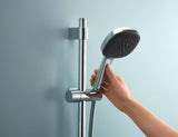 Kromiran tuš set Grohe Vitalio Start z ročno prho, pršno letvijo in cevjo