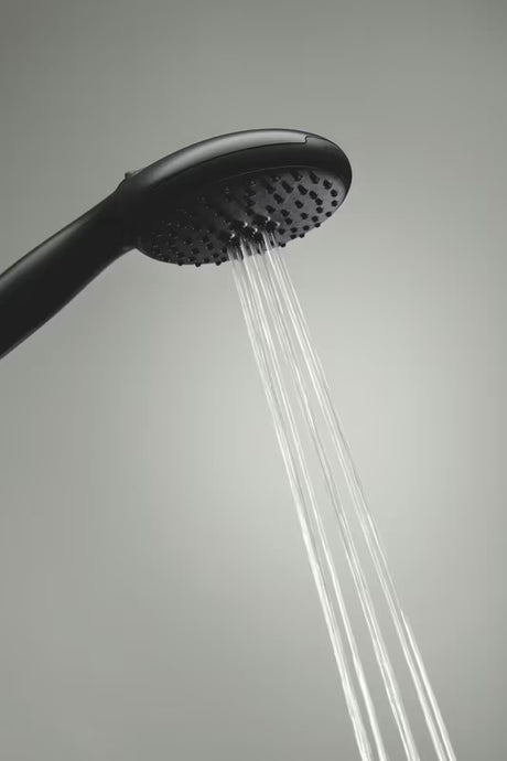 Ročna prha Grohe Vitalio Start 110 v mat črni barvi z dvema curkoma Rain in Jet