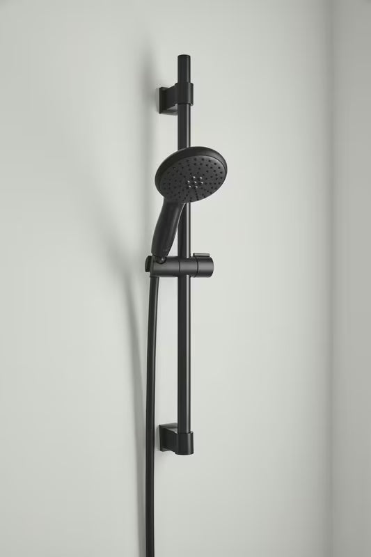 Ročna prha Grohe Vitalio Start 110 v mat črni barvi z dvema curkoma Rain in Jet